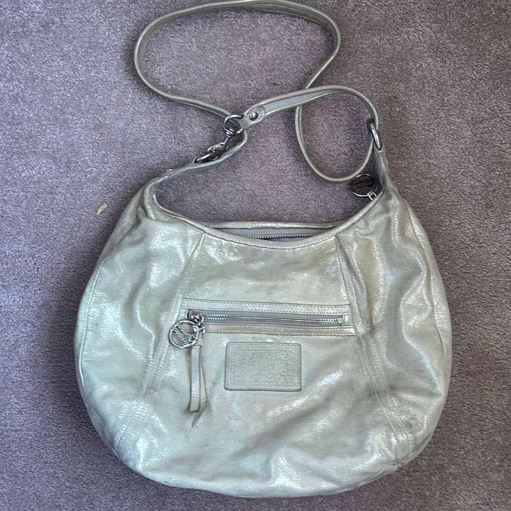 COACH Poppy Purse Metallic Shimmer Bag
